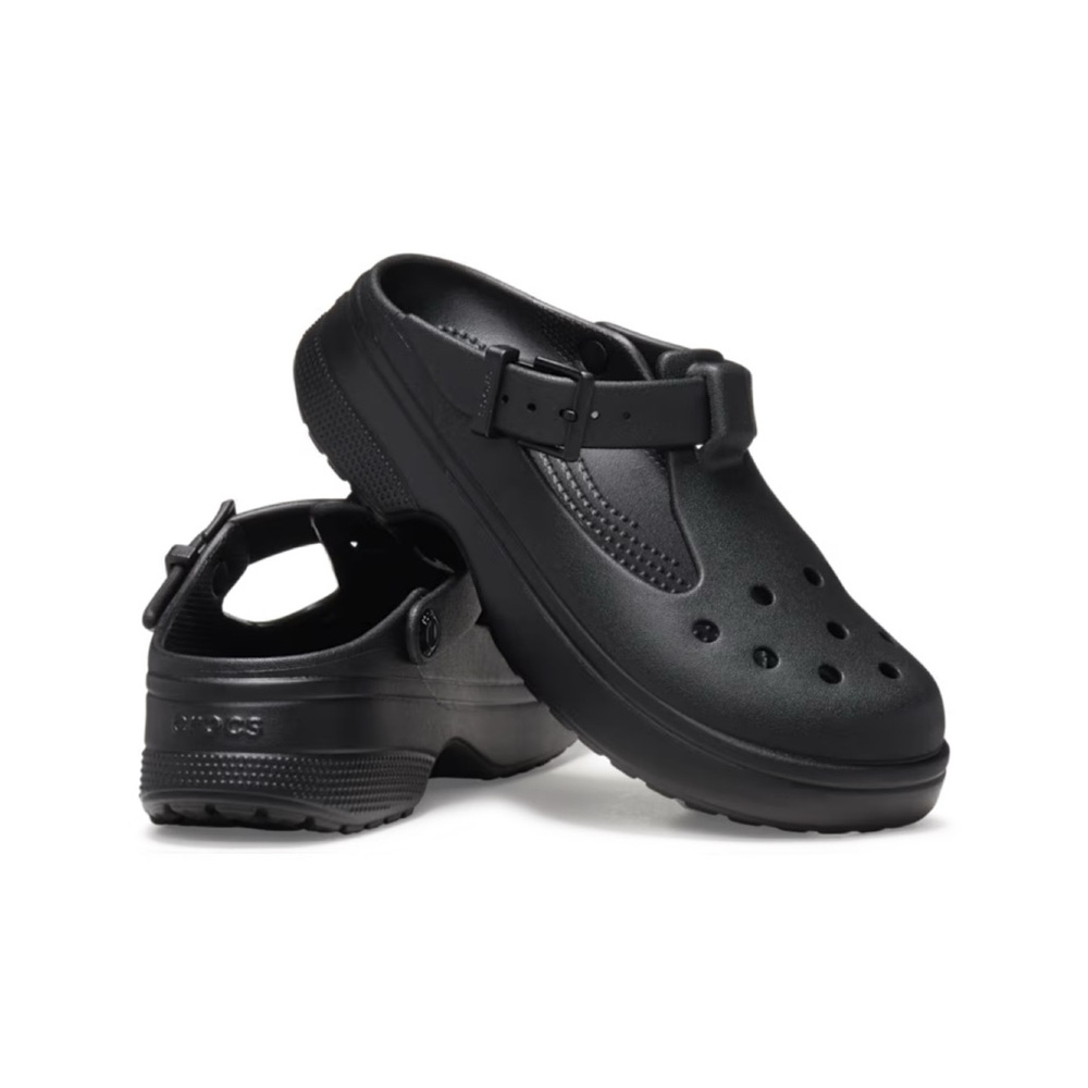 Crocs Classic Mary Janes Clog, Black, M7W9